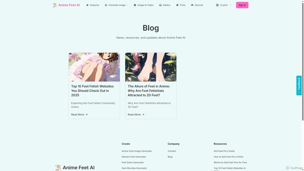 Blog | Anime Feet Gallery and Generation for Animefeet