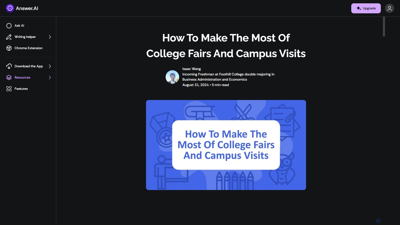 How To Make The Most Of College Fairs And Campus Visits for Answer.AI