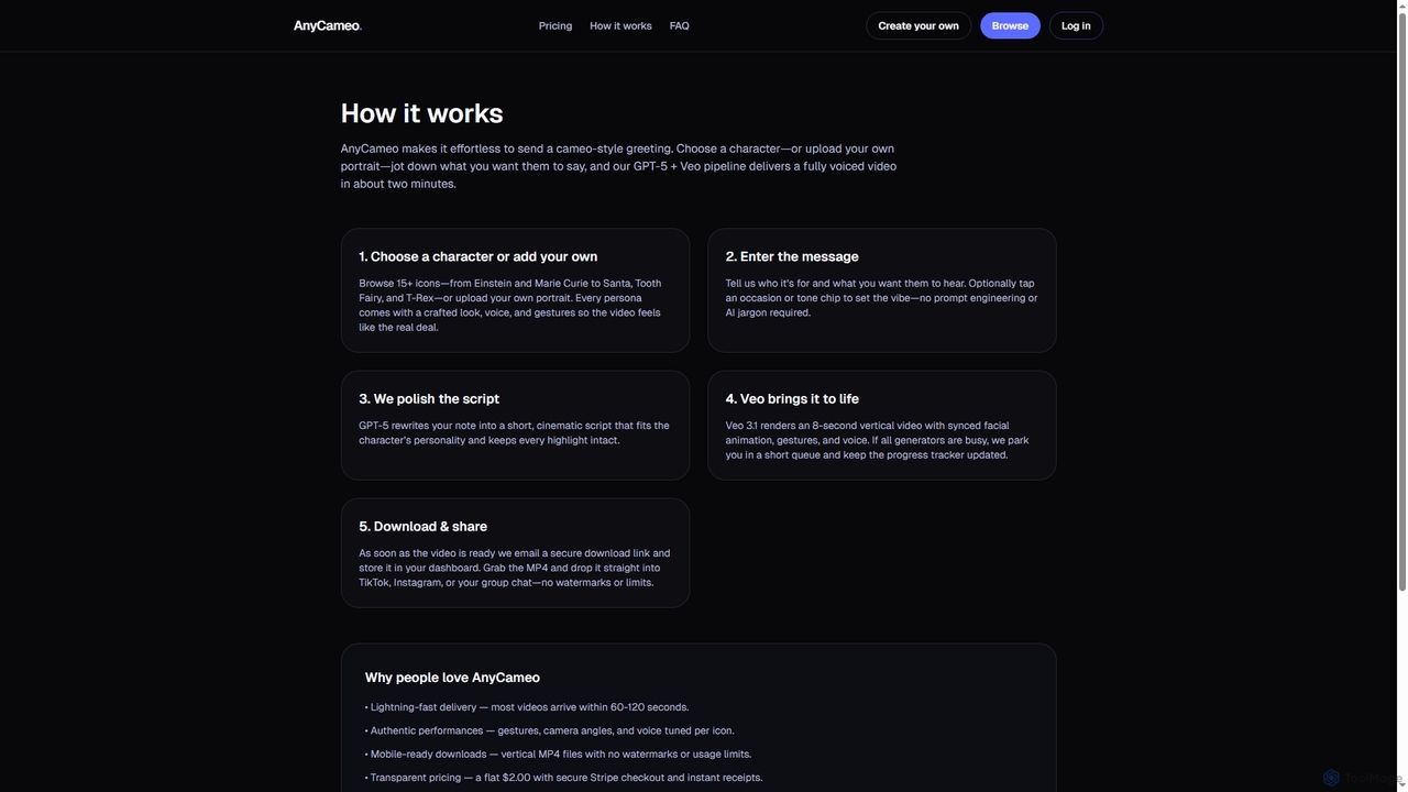 How AnyCameo Works — Script to AI Cameo in Minutes for AnyCameo