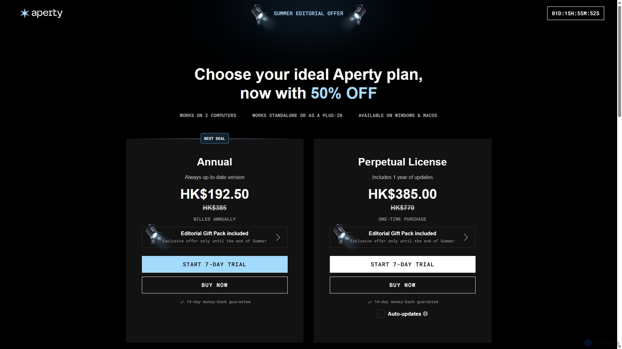 Buy Aperty Portrait Editor Right Now for Aperty