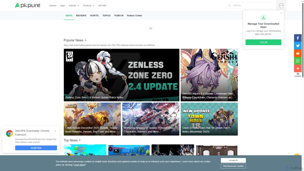 Daily Games News Update for Apkpure