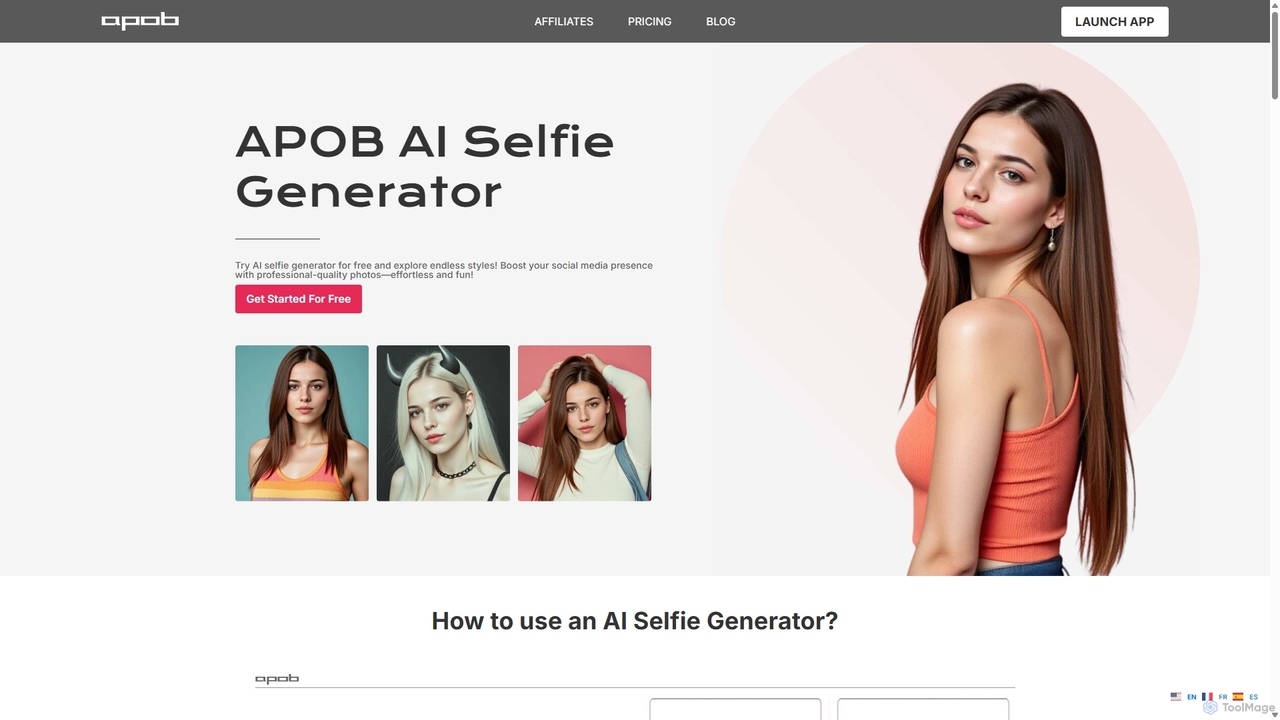 AI Selfie Generator - Try For Free for Apob
