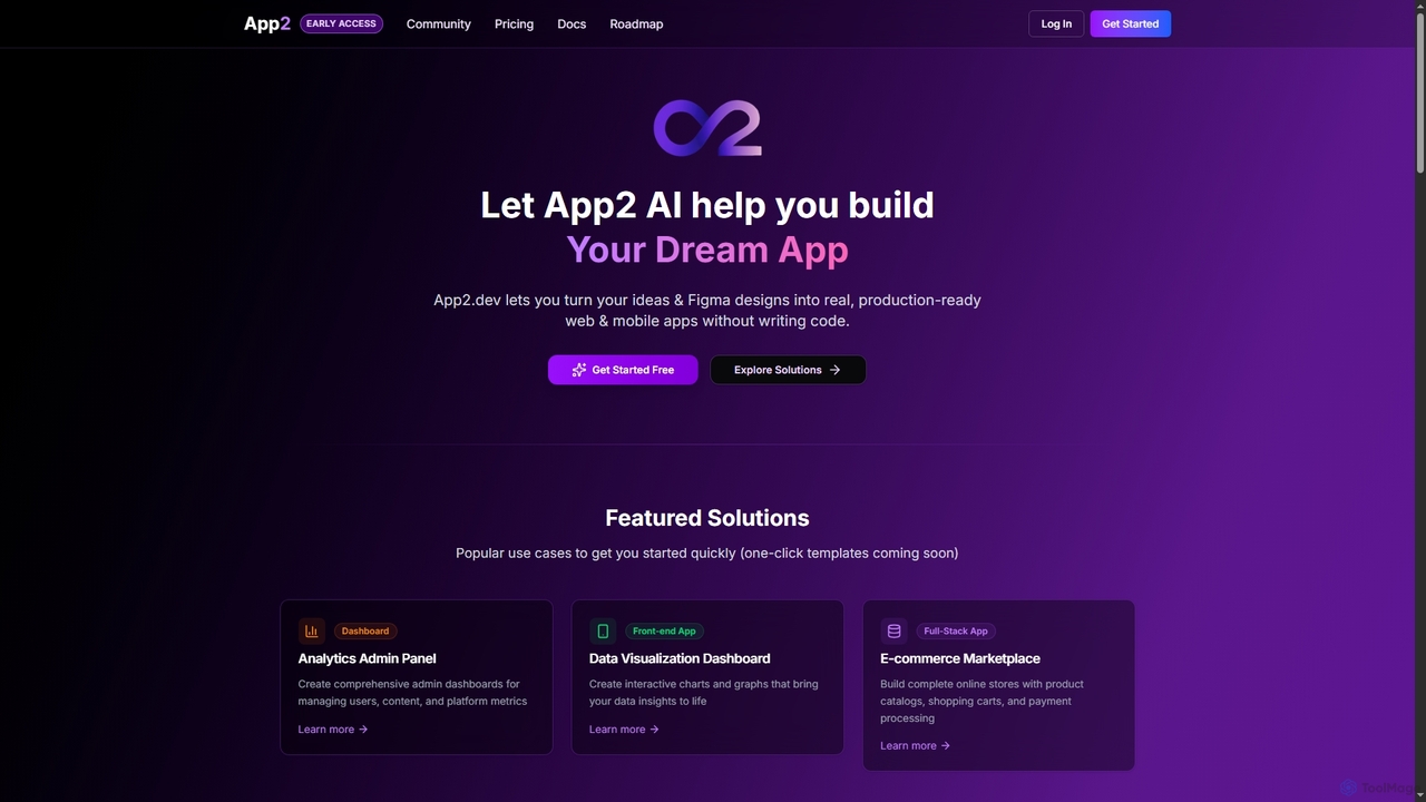 Solutions - App2.dev | AI-Powered App Development for Every Use Case for App2