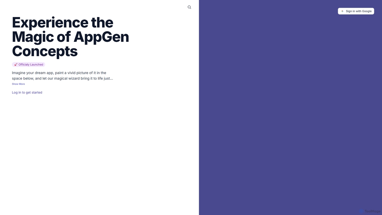 AppGen Concepts - Experience the Magic of AppGen Concepts for AppGen