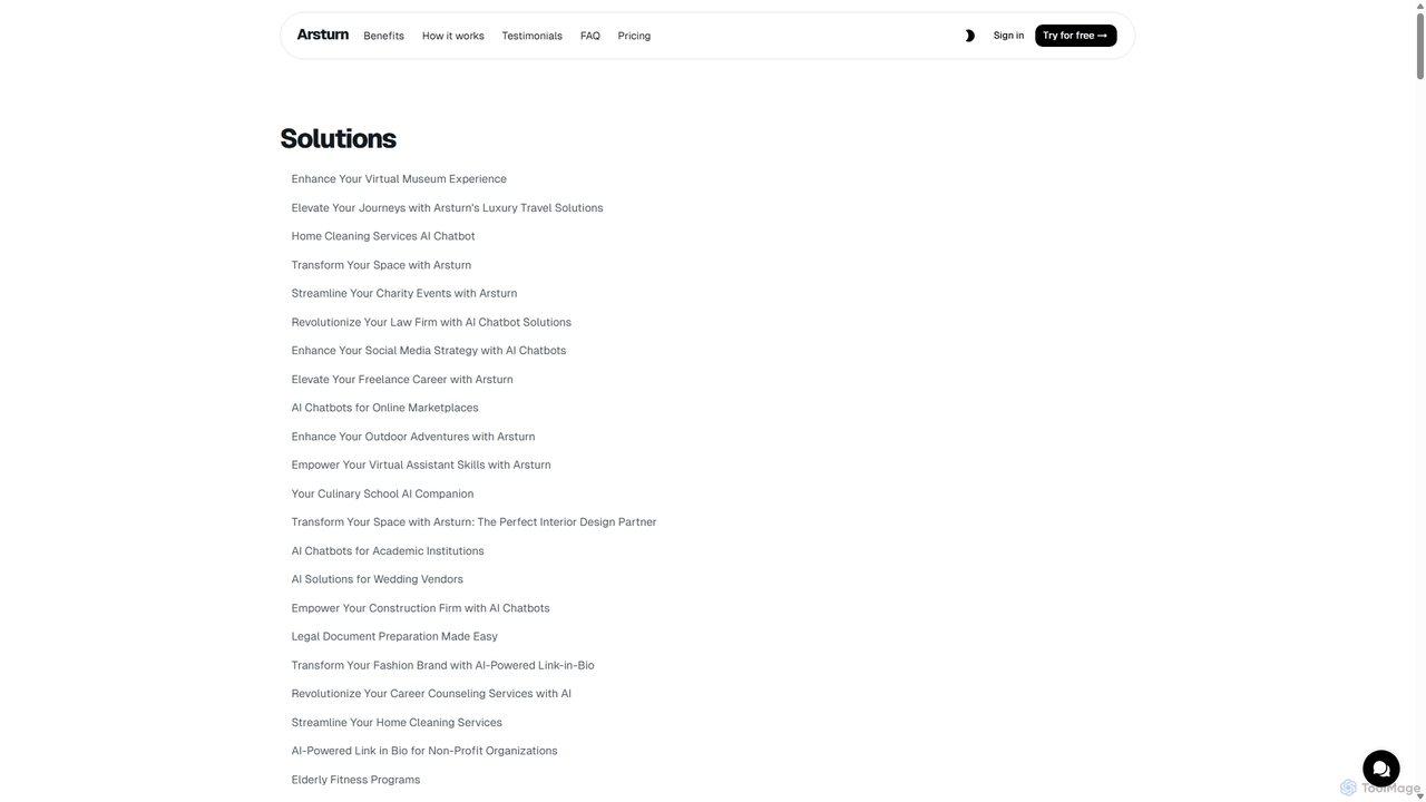 AI Chatbot Solutions - Create Custom Chatbots for Any Use Case for Arsturn