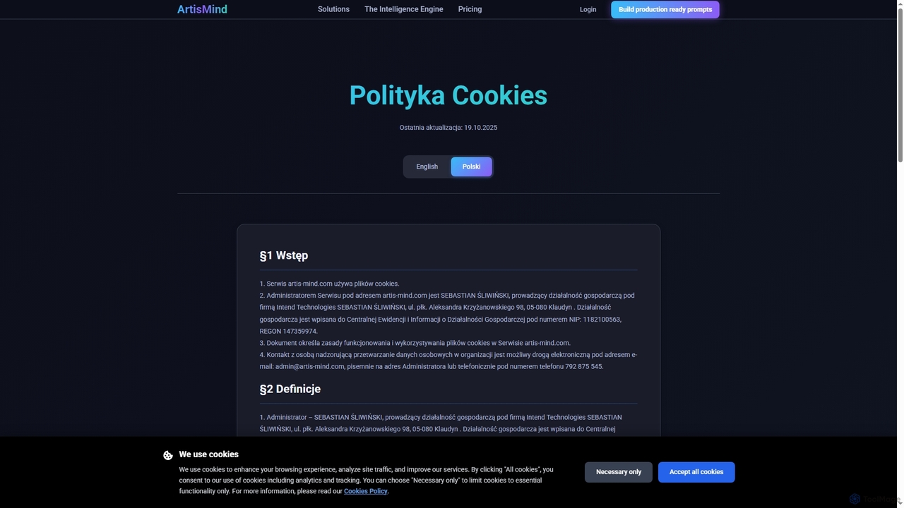 ArtisMind - `Prompt Builder for ArtisMind