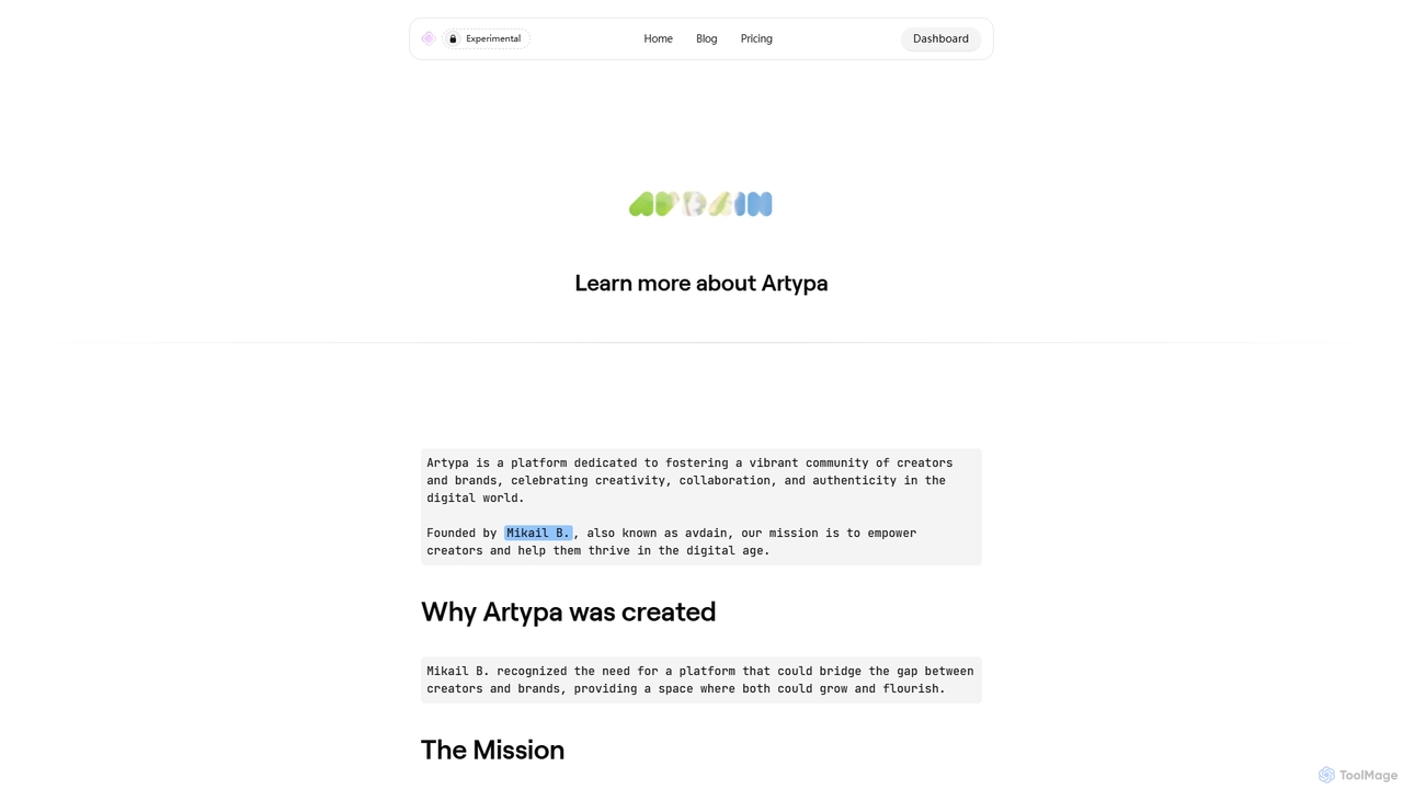 Artypa: Your creative co-pilot for Artypa