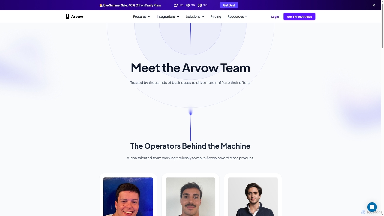 About | Arvow for Arvow