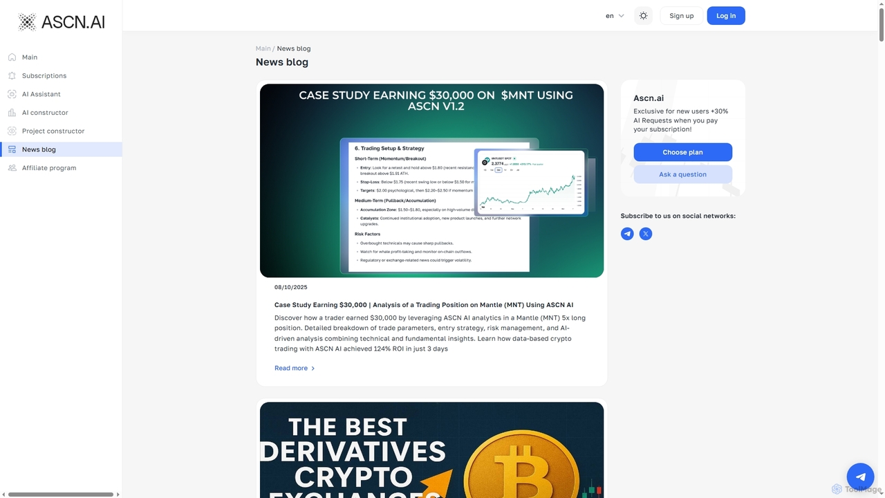 News blog about AI and cryptocurrency - Ascn.ai for Ascn