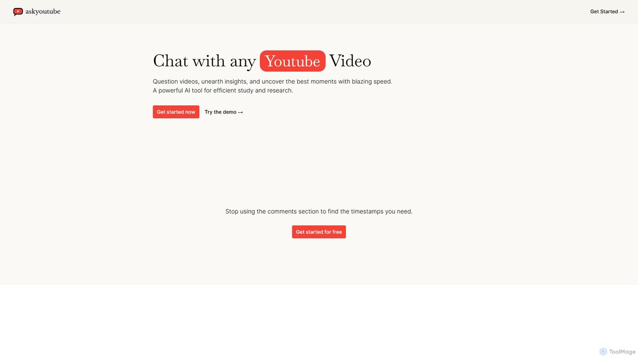 Ask Youtube