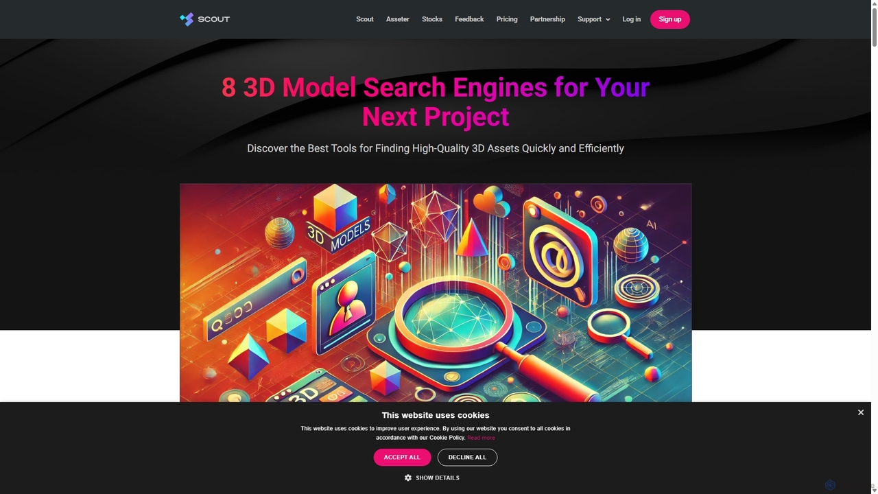 3D models search engines in 2024 - Asseter for Asseter
