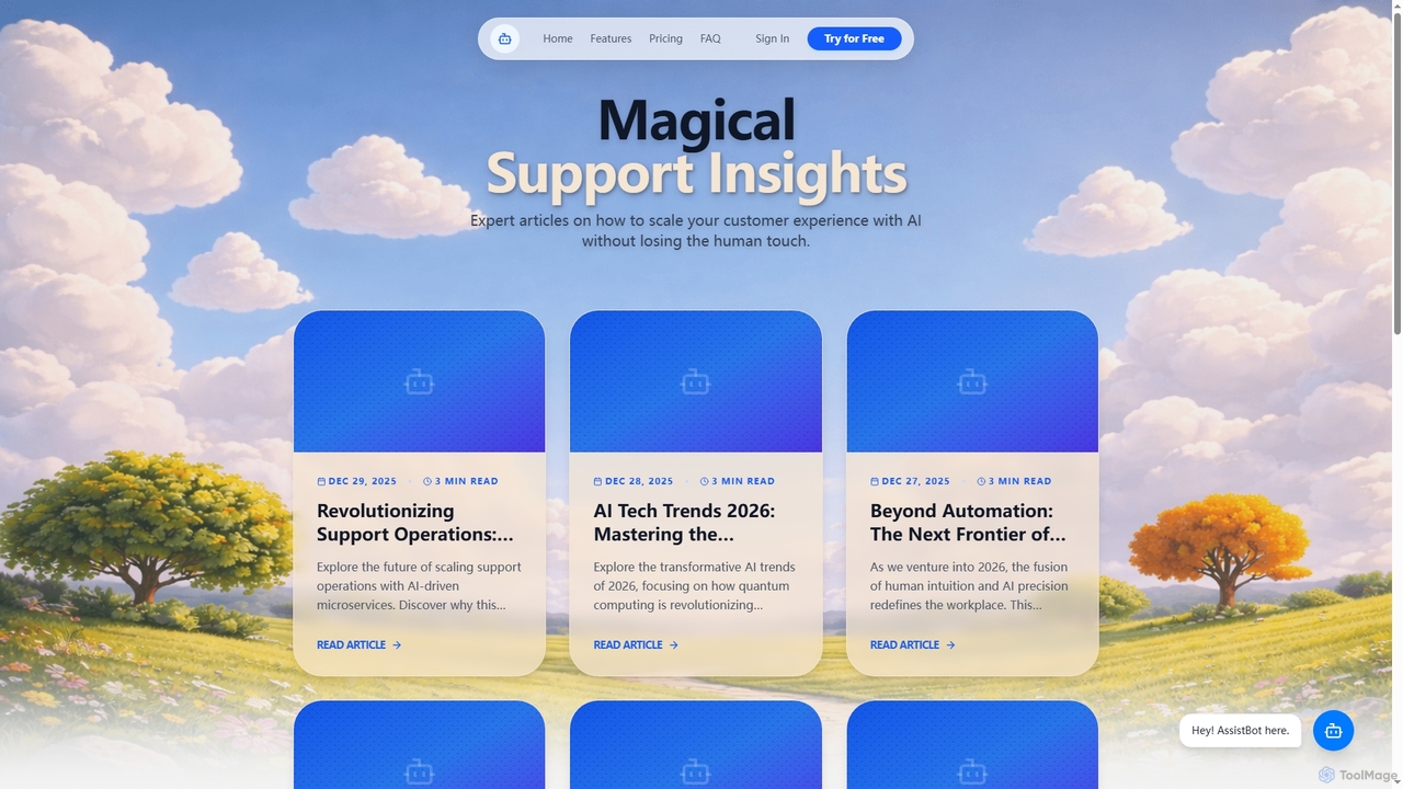 Blog | AssistBot - Insights on AI Customer Support | AssistBot for AssistBot