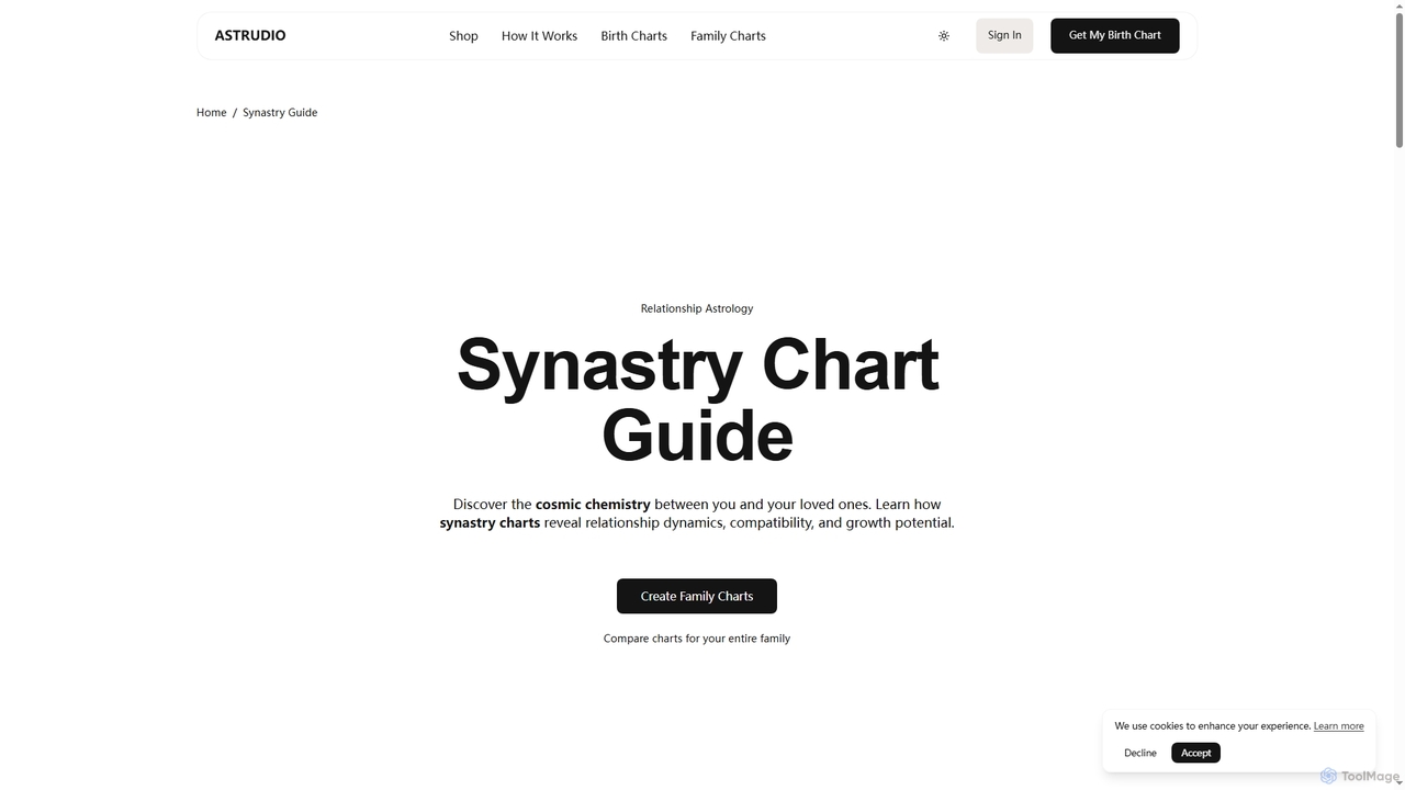 Synastry Chart Guide - Relationship Astrology | Astrudio for Astrudio