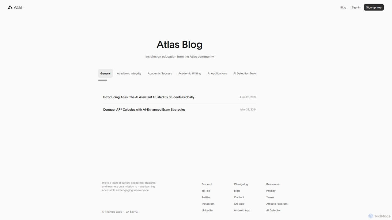 Atlas: School AI Assistant for Atlas