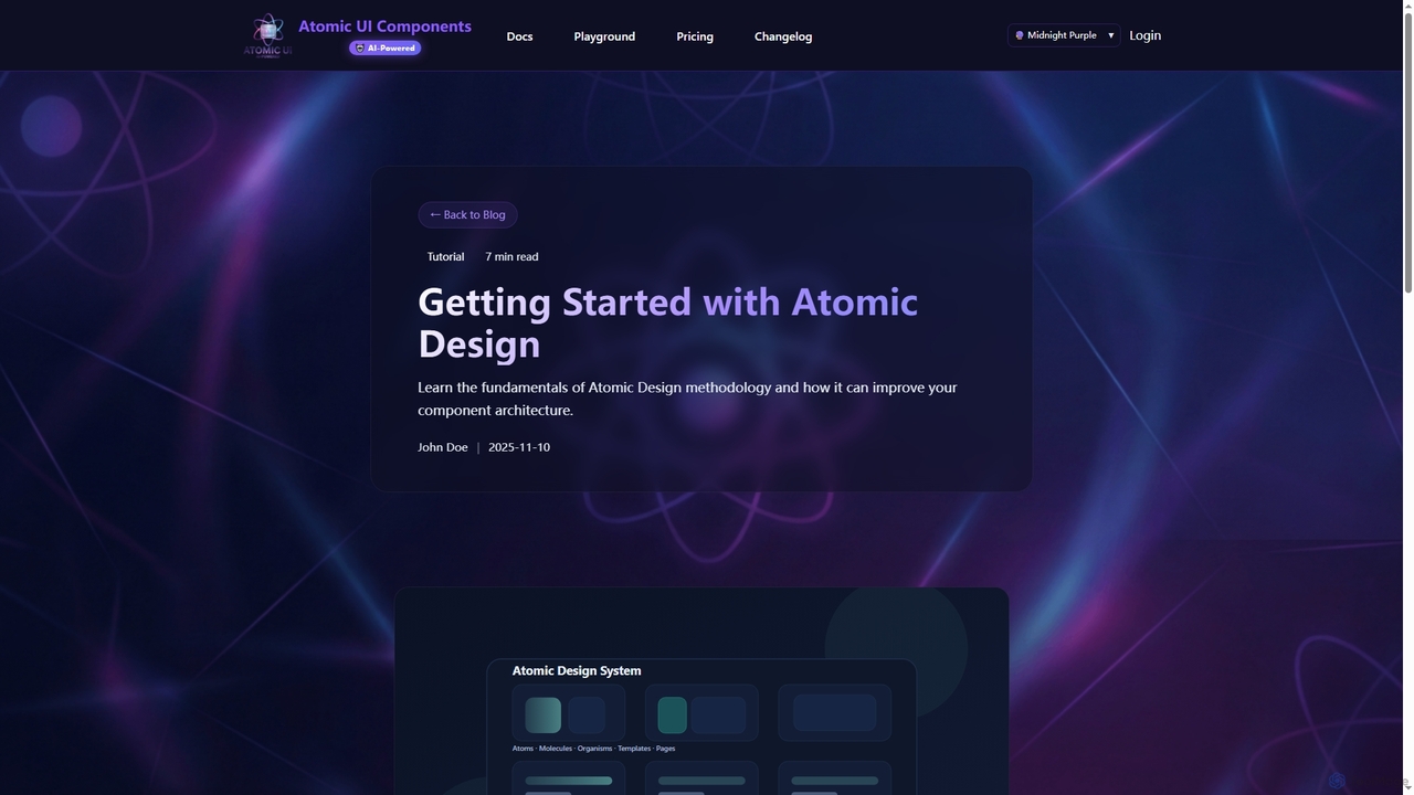 Getting Started with Atomic Design | Atomic UI Components for AtomicComponents