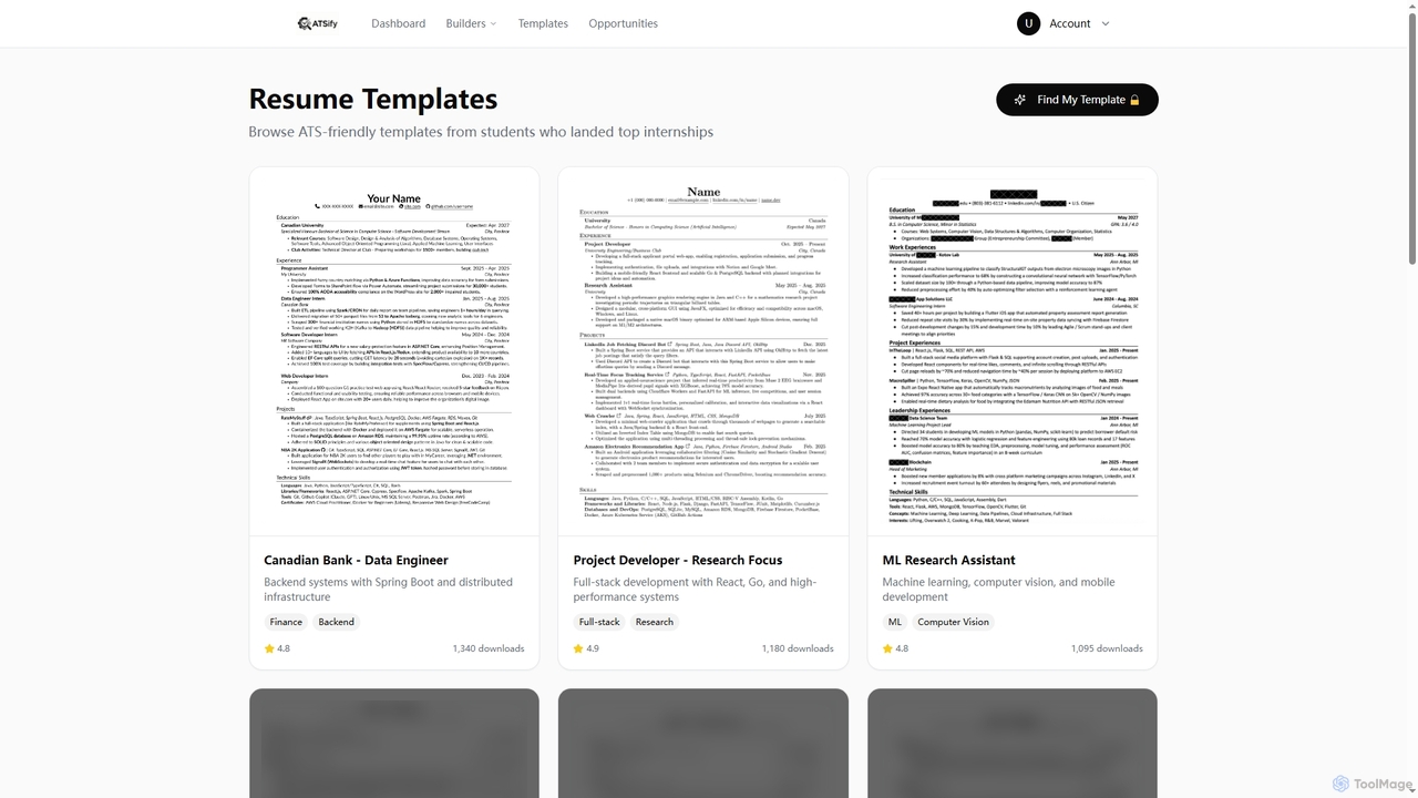 Templates | ATSify for ATSify