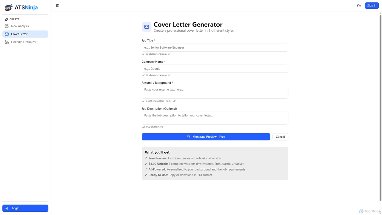 Resume Scanner | ATSNinja for ATSNinja