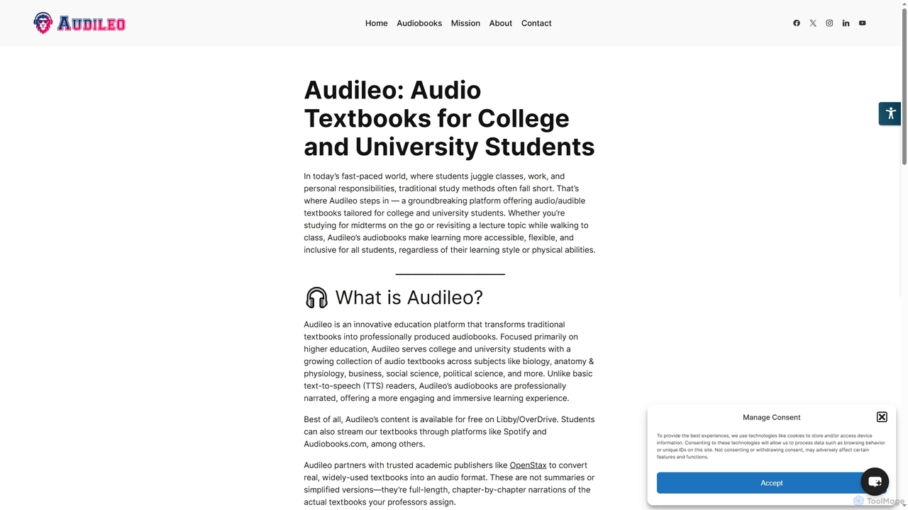 About Audileo - Audio Textbooks | Audileo for Audileo