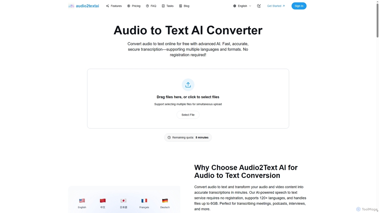 Audio2Text AI