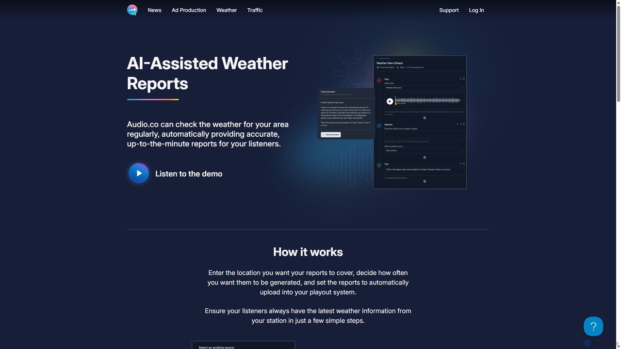 Weather - Audio.co for Audio.co