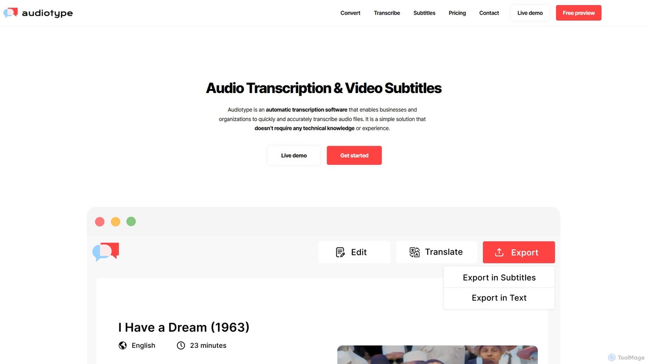 Audiotype
