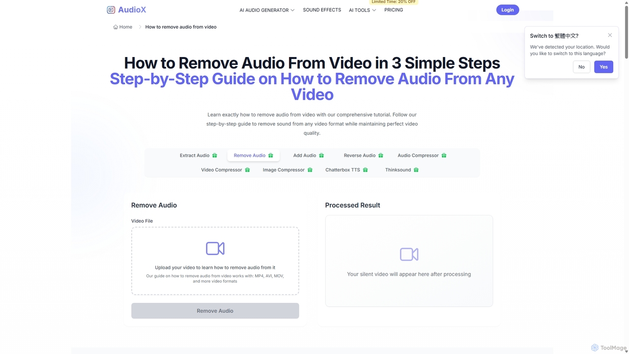 How To Remove Audio From Video - Simple Step-by-Step Guide for AudioX