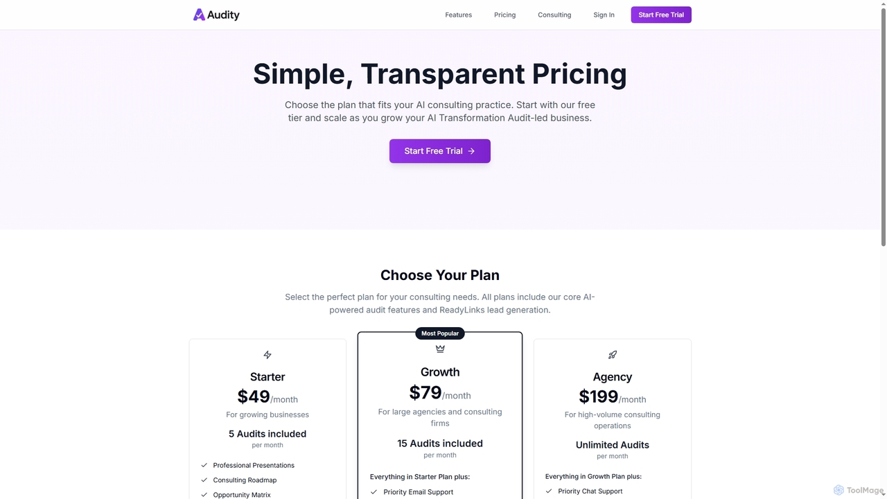 Pricing - Audity Business Transformation Platform | Audity for Audity