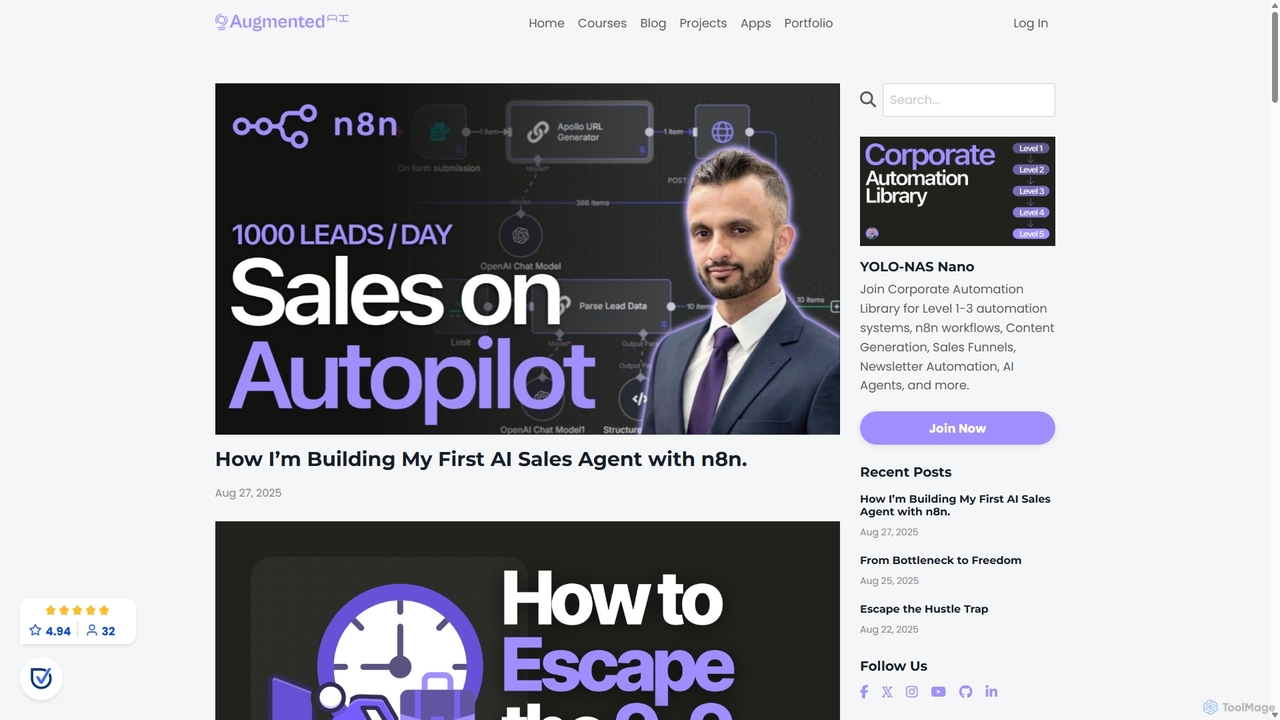 Blog for Augmented Startups