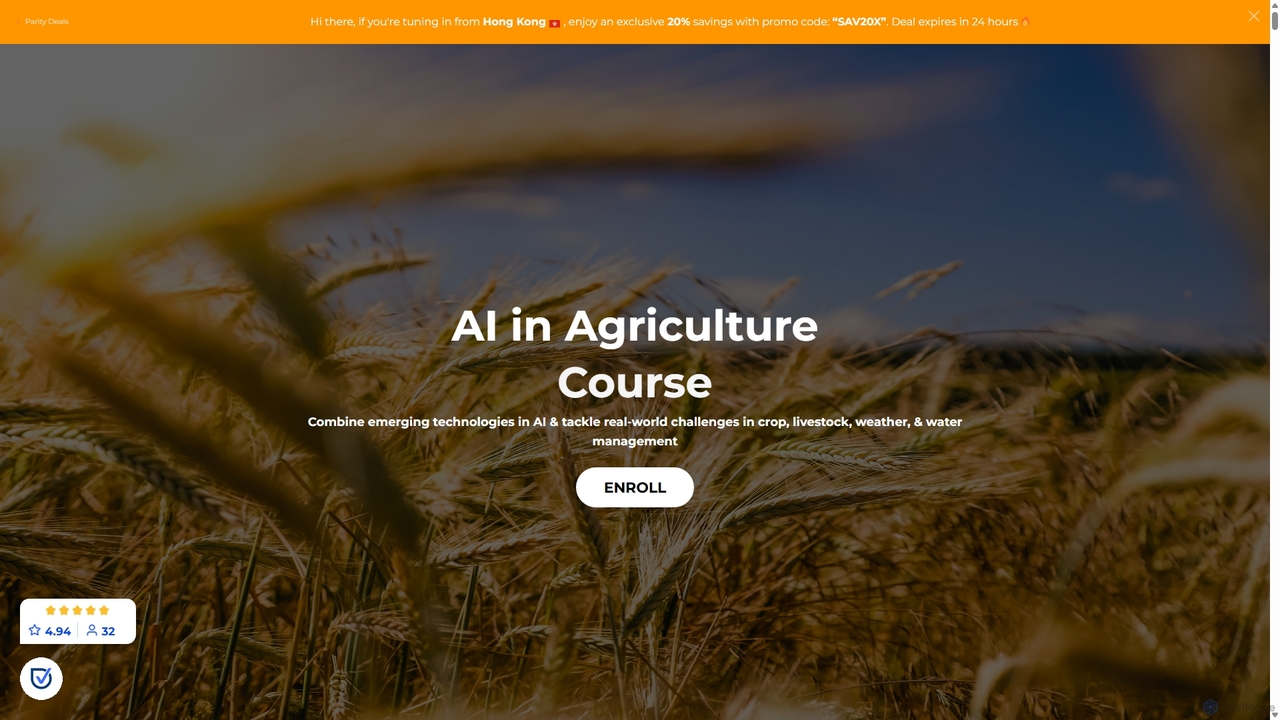 AI in Agriculture Course for Augmented Startups