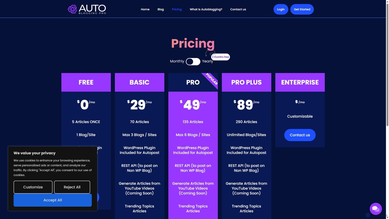 Pricing - AutoBlogging.Pro for AutoBlogging.Pro