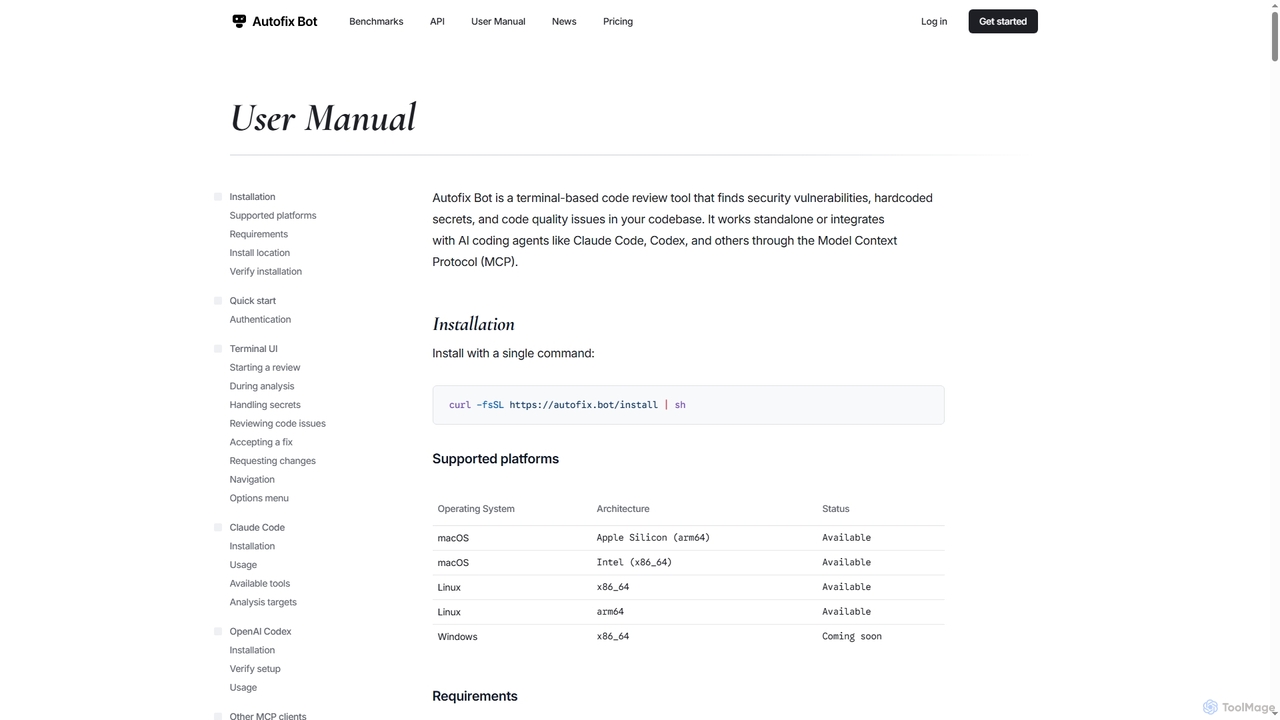 User Manual | Autofix Bot for Autofix