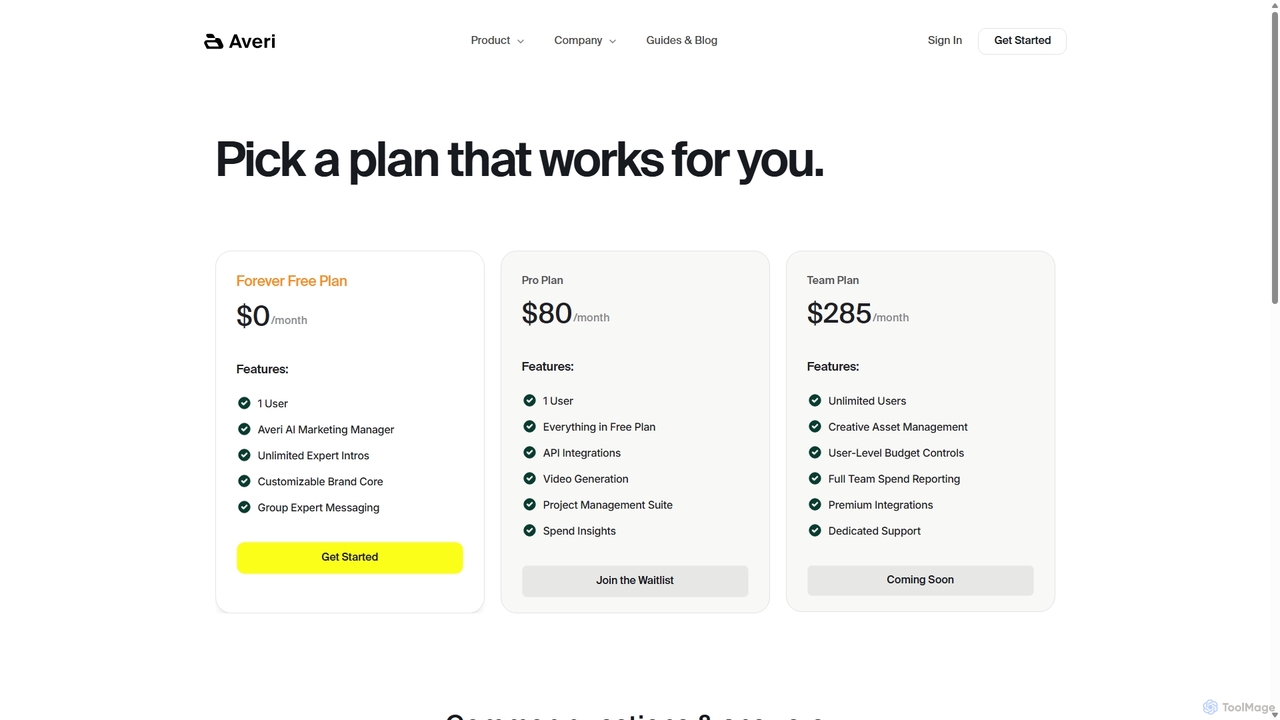 Book a Demo for Averi AI for Averi