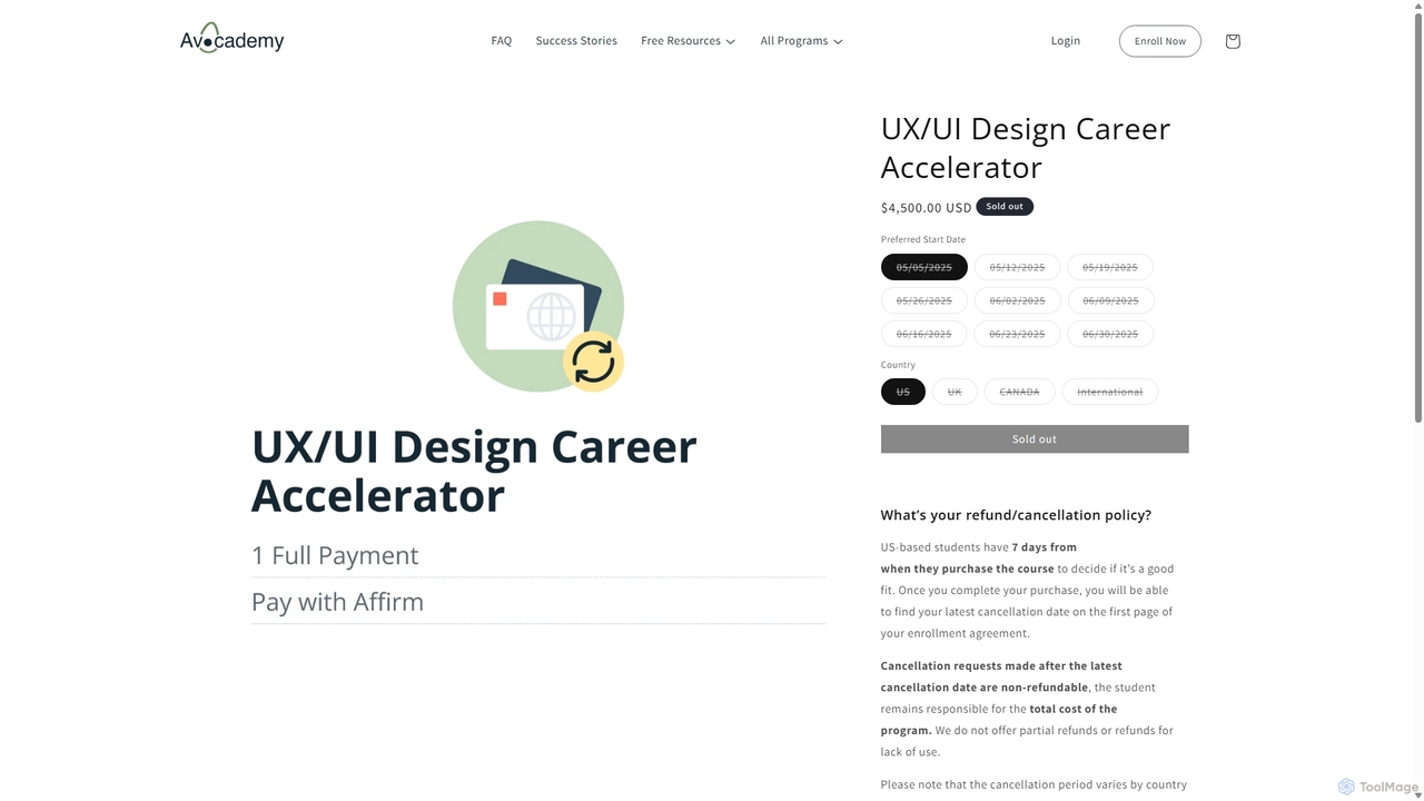 UX/UI Design Career Accelerator – Avocademy for Avocademy