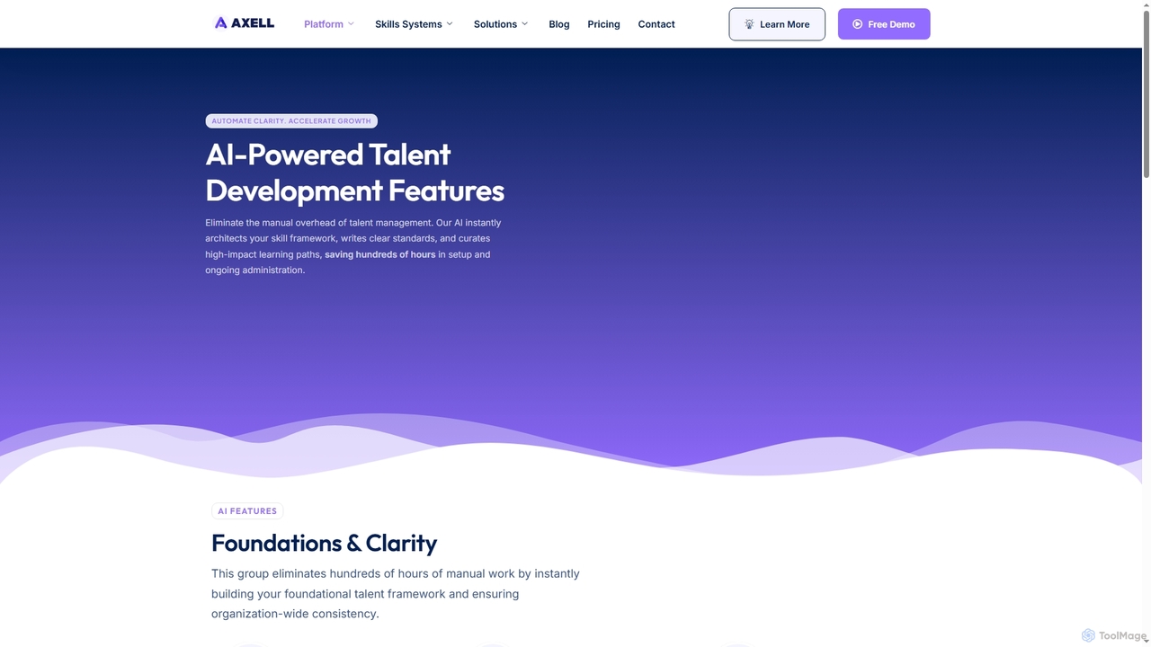 AI-Powered Talent Development Features - AXELL for Axell