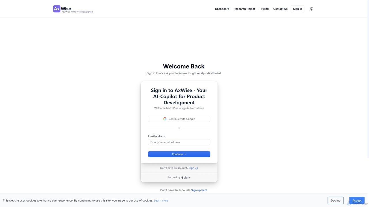AxWise - Your AI Co-Pilot for Product Development for Axwise
