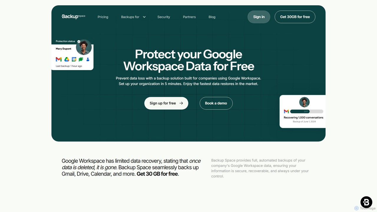 Backup Space