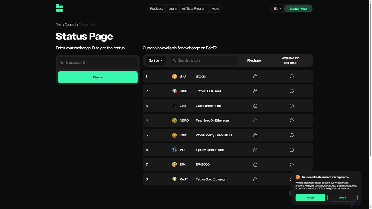 Baltex – Instant Crypto Swaps | Fast & Secure Exchange for Baltex