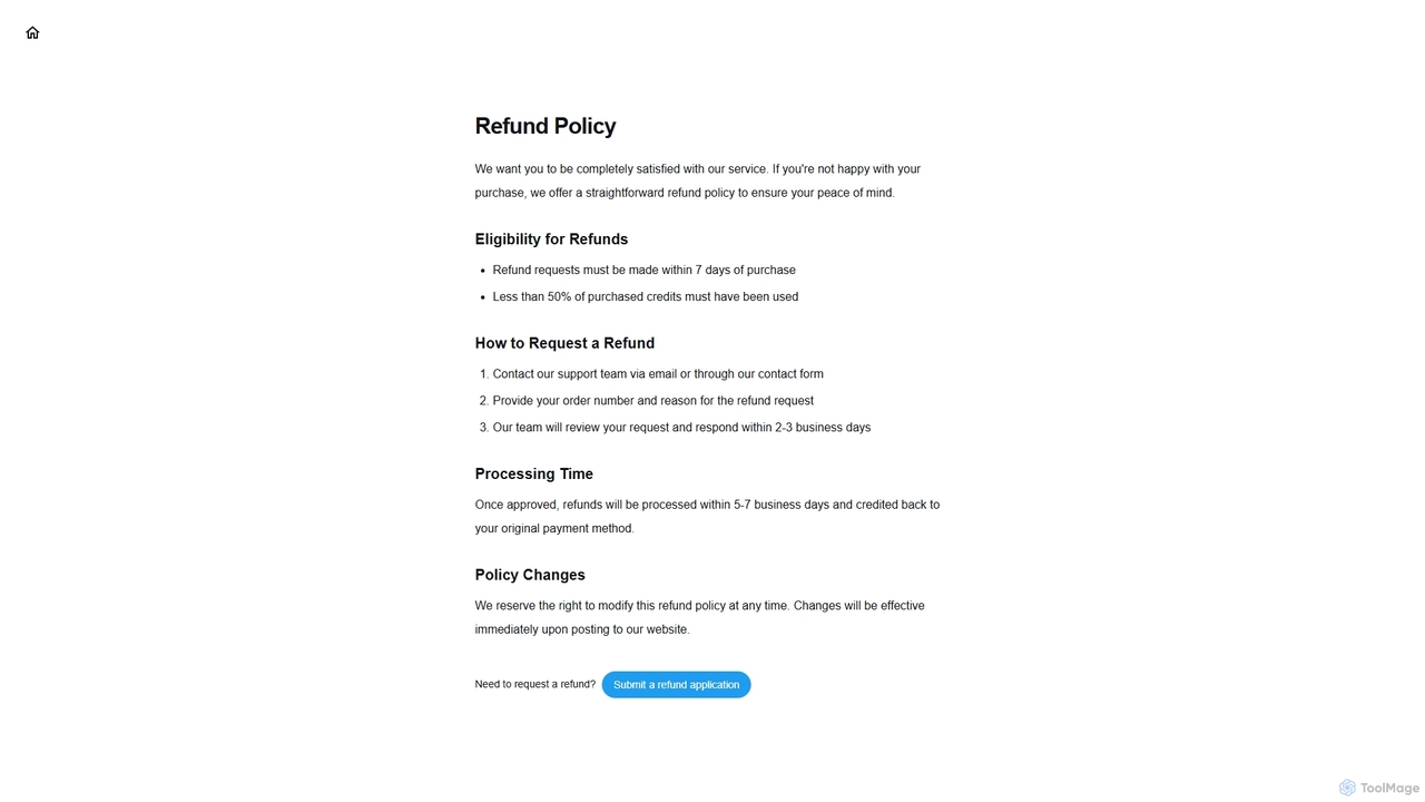 Refund Policy | Banana Editor | #1 Nano Banana Editor | Smart AI Image Editing Tool for Banana Editor