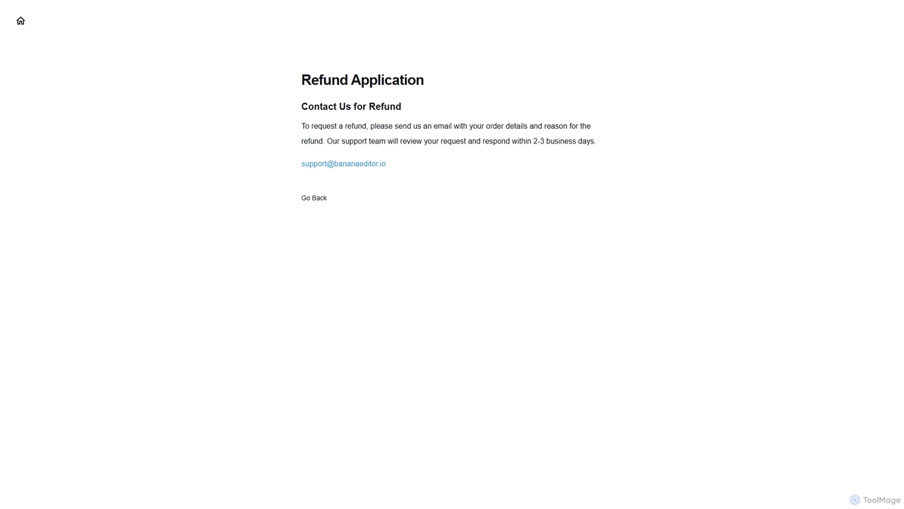Refund Application | #1 Nano Banana Editor | Smart AI Image Editing Tool for Banana Editor
