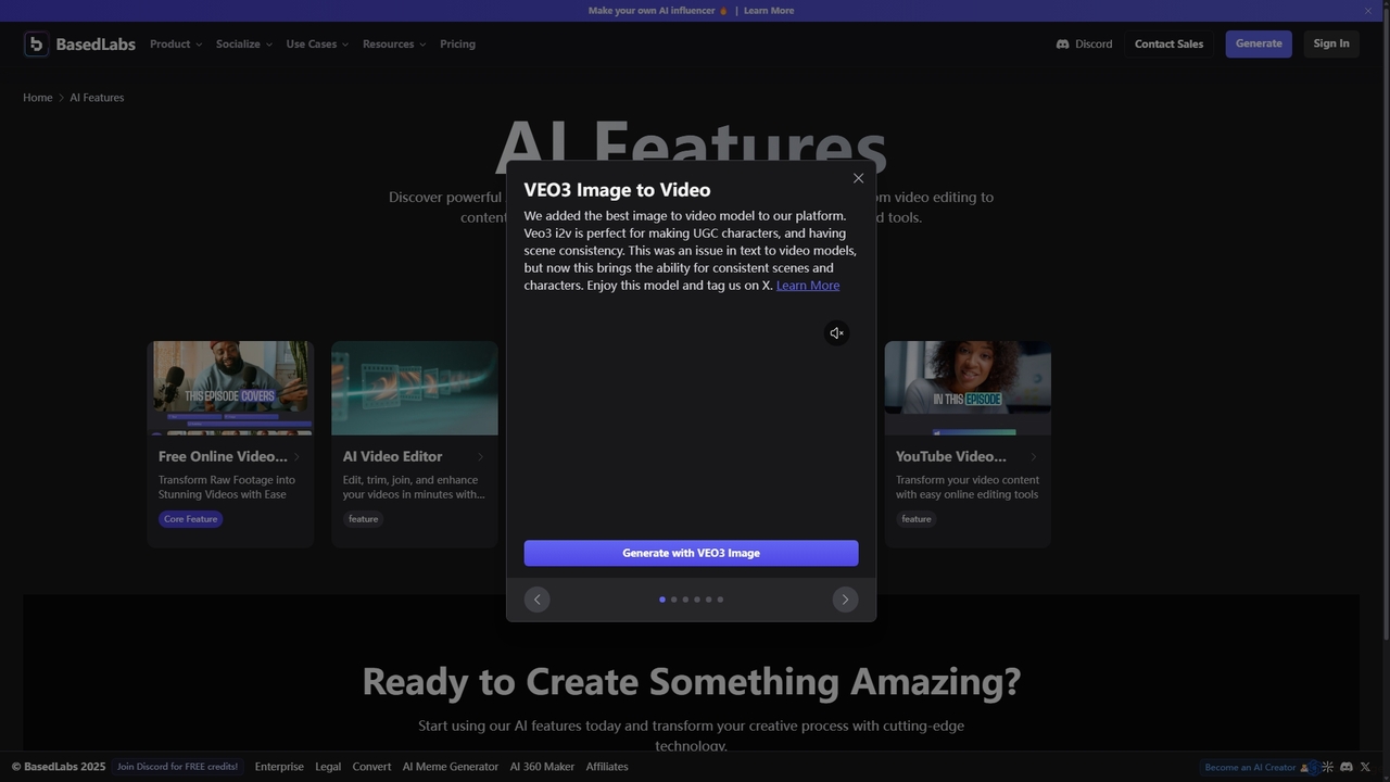 AI Features | BasedLabs | BasedLabs.ai | AI video powerhouse and community for BasedLabs