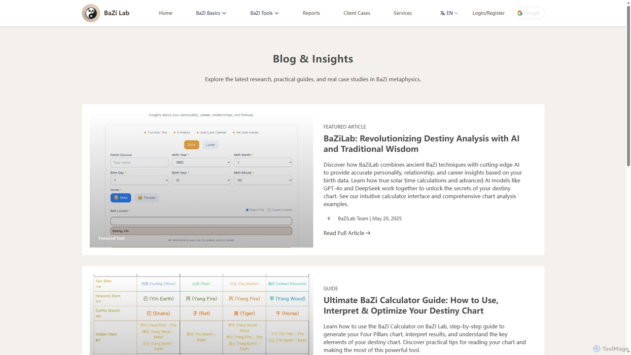 Blog & Insights | BaZi Lab for BaZi Lab