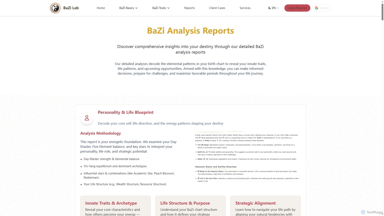 BaZi Analysis Reports | BaZi Lab for BaZi Lab