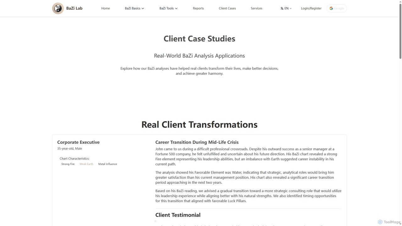Client Success Stories | BaZi Lab for BaZi Lab