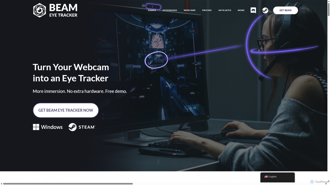 Beam Eye Tracker