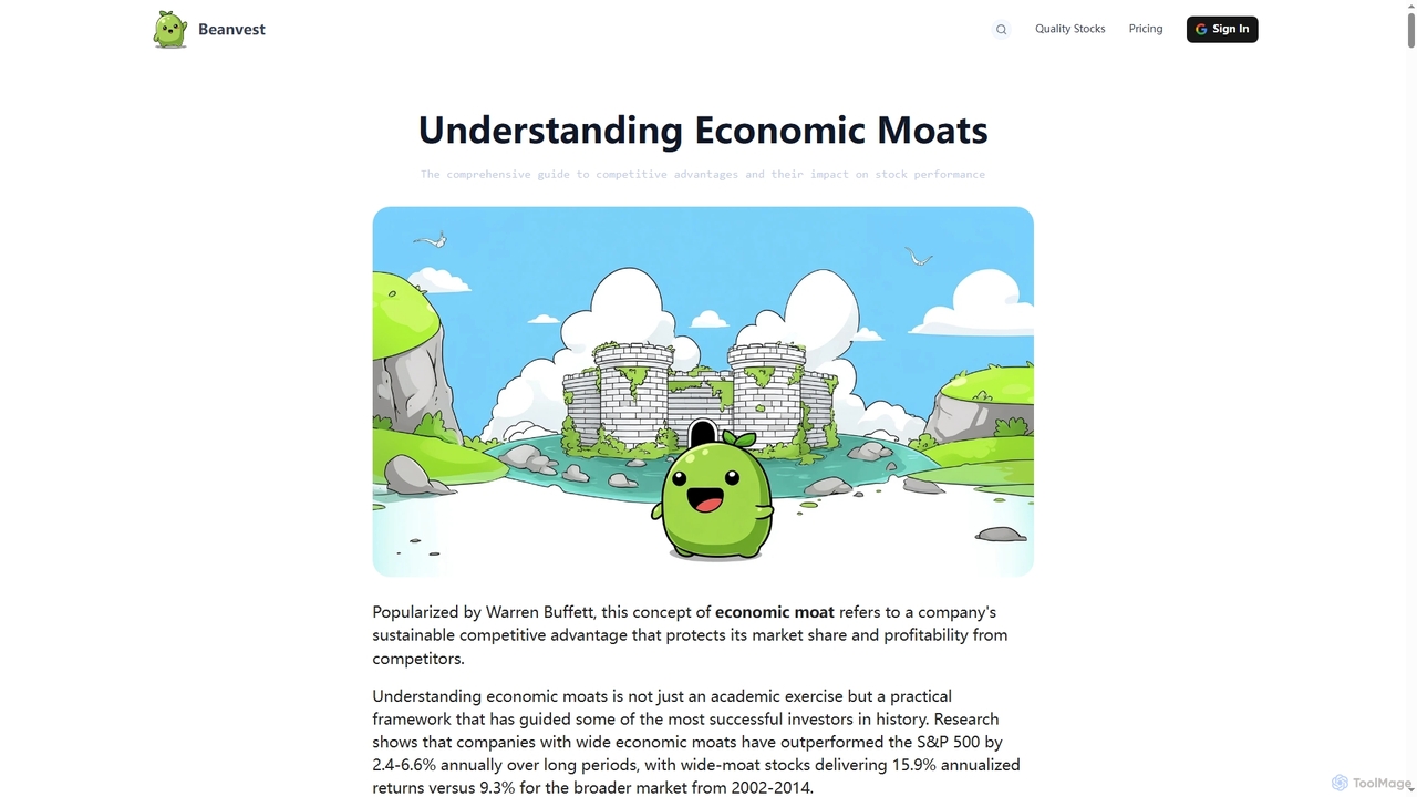 Understanding Economic Moats - Beanvest Blog for Beanvest