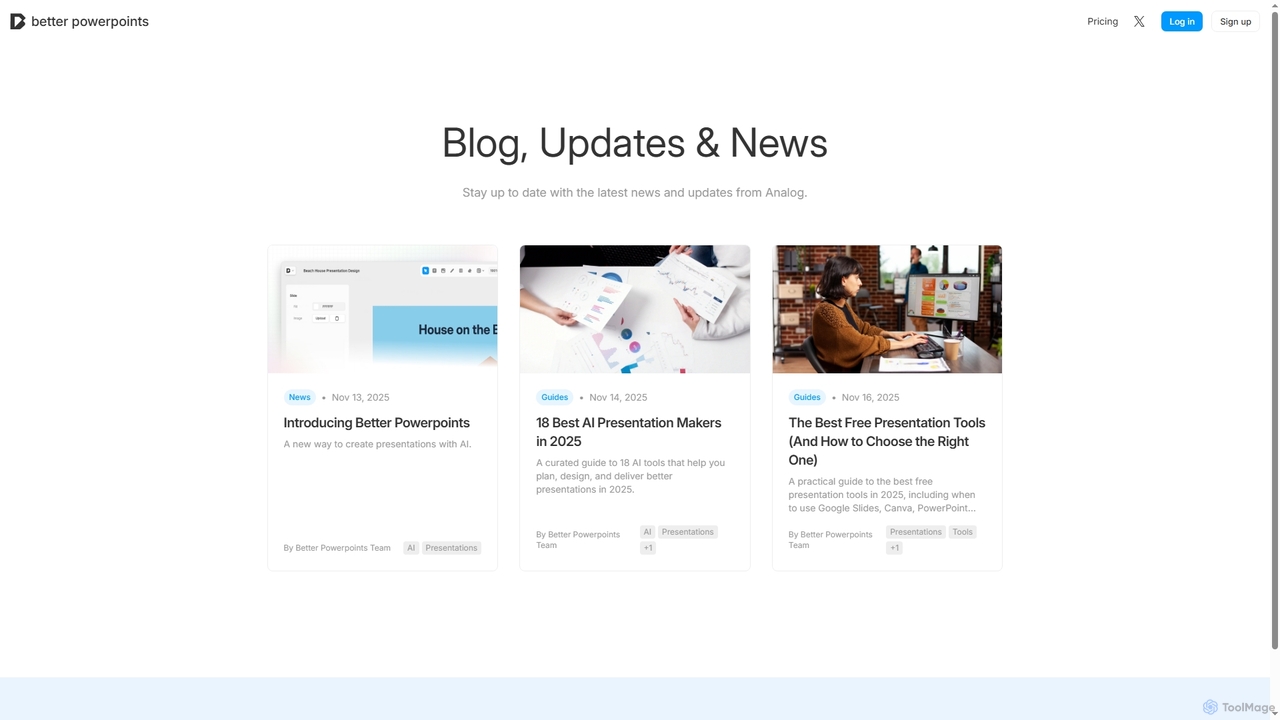 Blog - Better Powerpoints for Better Powerpoints