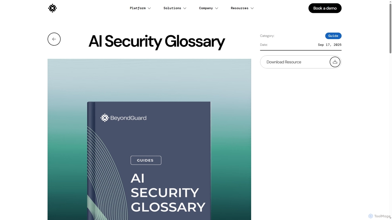 AI Security Glossary - My Framer Site for BeyondGuard