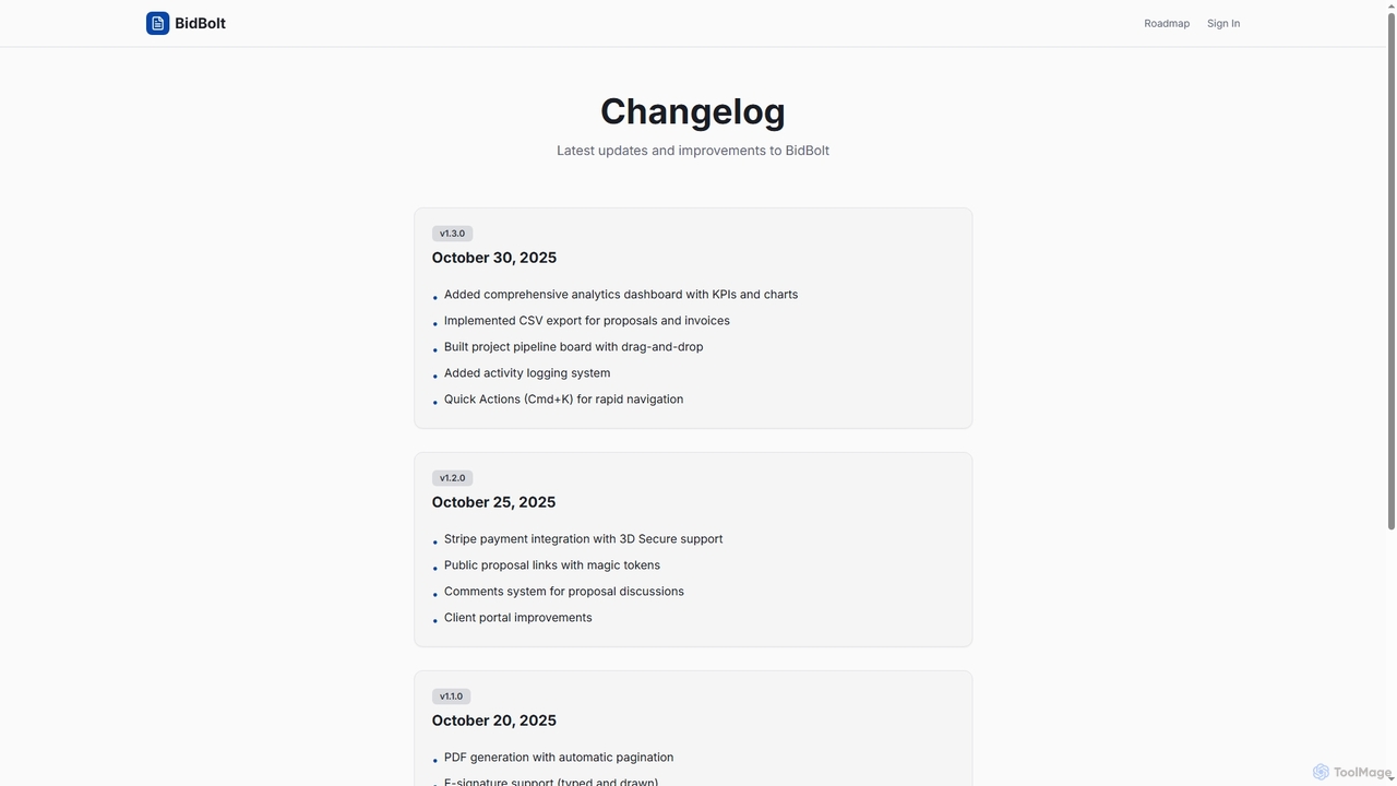 BidBolt - Professional Proposals & Invoicing for Contractors for BidBolt