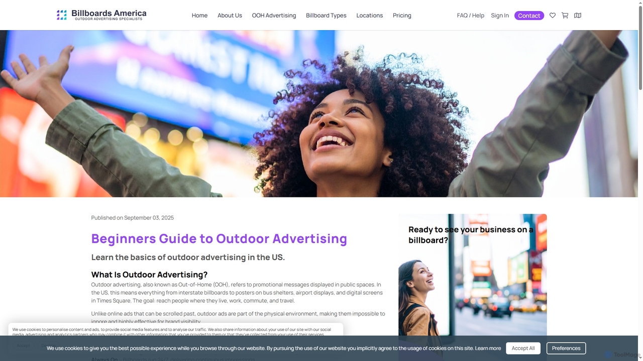 Learn the basics of outdoor advertising. Our Beginner’s Guide covers billboard types, costs, benefits, and tips to plan a successful OOH campaign. for Billboards America