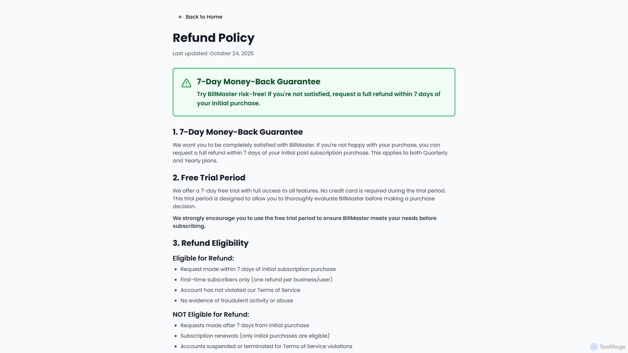 BillMaster - Restaurant CRM for BillMaster
